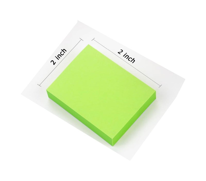Winner Aura Sticky Notes 2x2 inch Bright Colors Self-Stick Pads 24 Pads/Pack 60 Sheets/Pad Total 1440 Sheets - Image 3